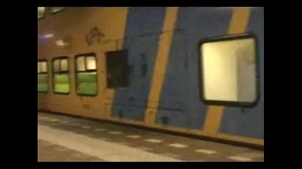 Tonton homemade movie at a dutch trainstation total Video