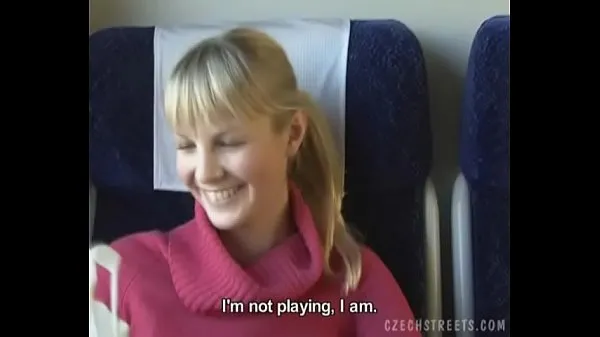 Watch Czech streets Blonde girl in train total Videos