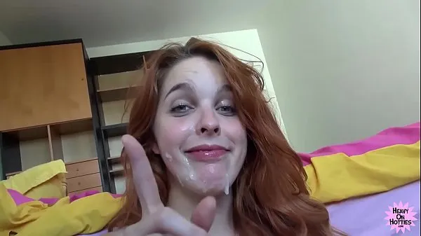 Watch POV Cock Sucking Redhead Takes Facial total Videos
