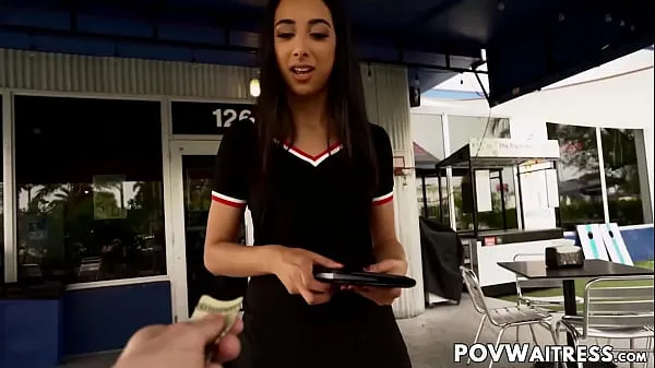 Watch Bubble butt waitress Kiarra Kai POV fucked by customer total Videos