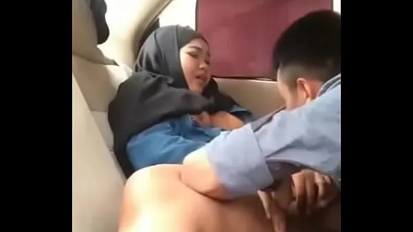 Watch Hijab girl in car with boyfriend total Videos