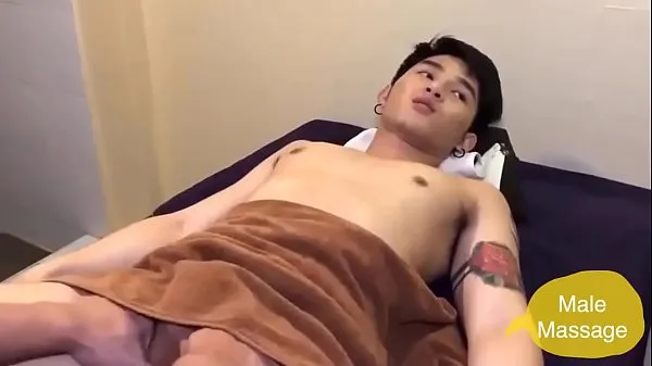 Titta på totalt cute Asian boy ball massage videor
