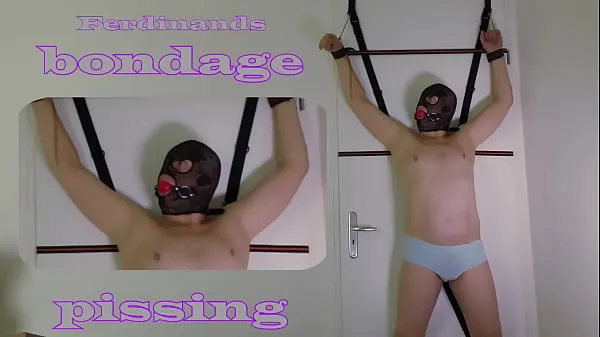 شاهد BDSM Bondage Pissing desperate man bondage tied up peeing. Kinky Male Wet and Pissy from Holland إجمالي مقاطع الفيديو
