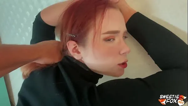 Watch Man Facefuck, Rough Pussy Fuck of Obedient Redhead and Cum on Tits total Videos