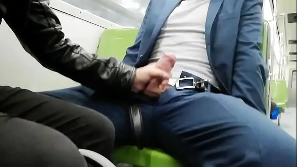 Watch Cruising in the Metro with an embarrassed boy total Videos