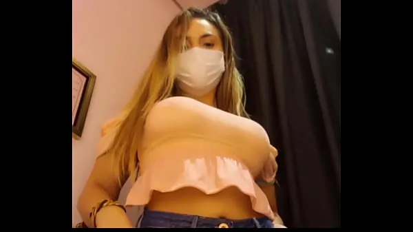 Watch I was catched on the fitting room of a store squirting my ted... twitter: bolivianamimi total Videos