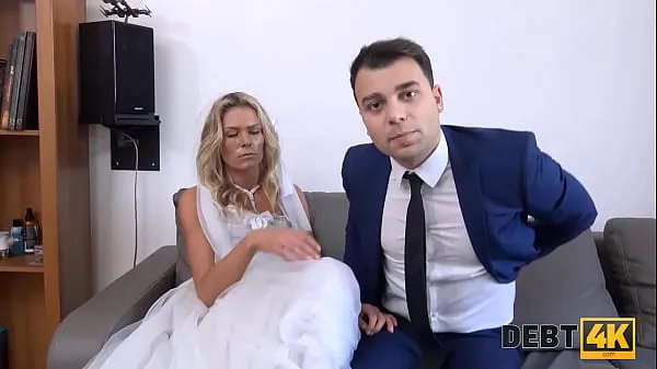 Watch DEBT4k. Brazen guy fucks another mans bride as the only way to delay debt total Videos
