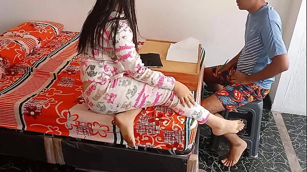 Watch I help my stepsister with her homework in exchange for seeing her underwear: when our parents are not there I go into my step sister's room and fuck in exchange for helping her total Videos
