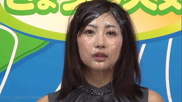 Watch News Announcer BUKKAKE, Japanese, censored, second girl total Videos