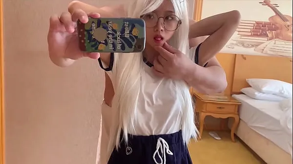 Watch The cute girlfriend put on a wig this time and touched her whole body in front of the mirror total Videos