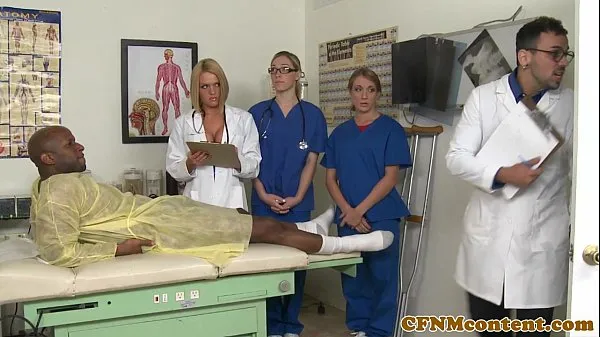 Watch CFNM nurse Krissy Lynn group sex action total Videos